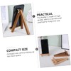 Operitacx 1pc Wooden Phone Stand Compact Tripod Display Holder for