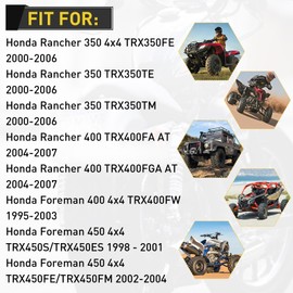 Rancher 350 Air Filter Fit for Honda Foreman 450 Rancher 350 TRX350 TRX350FE TRX350TE TRX350TM Rancher 400 Foreman 450 TRX400FA TRX400FGA TRX400FW 450 TRX450S TRX450FE 2000-2006 ATV