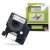 LEYF Pack of 2 Label Tape, Compatible with Dymo D1