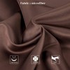 NTBAY Zippered Satin Body Pillow Pillowcase, Silky Slip Cooling Body