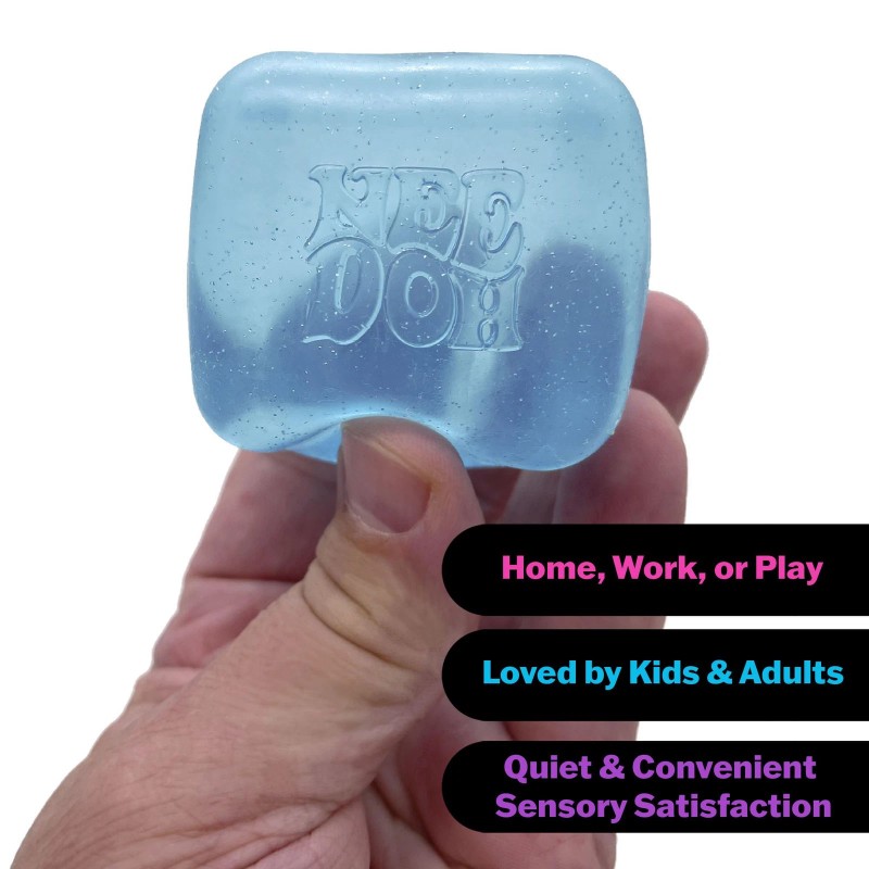 Schylling Needoh Nice Cube Purple Squeeze Toy Sensory Stress Relief