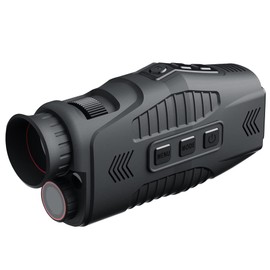 Mulcort 1080P Portable Monocular Night Visions Device Day Night Use Photo Video Taking 5X Digital Zoom 300M Full Dark Viewing Distance for Outdoor Hunt Boating Journey