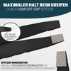 KLINGENHELD Professional Tweezers Set with ComfortGrip Tips and Non-Slip Handle