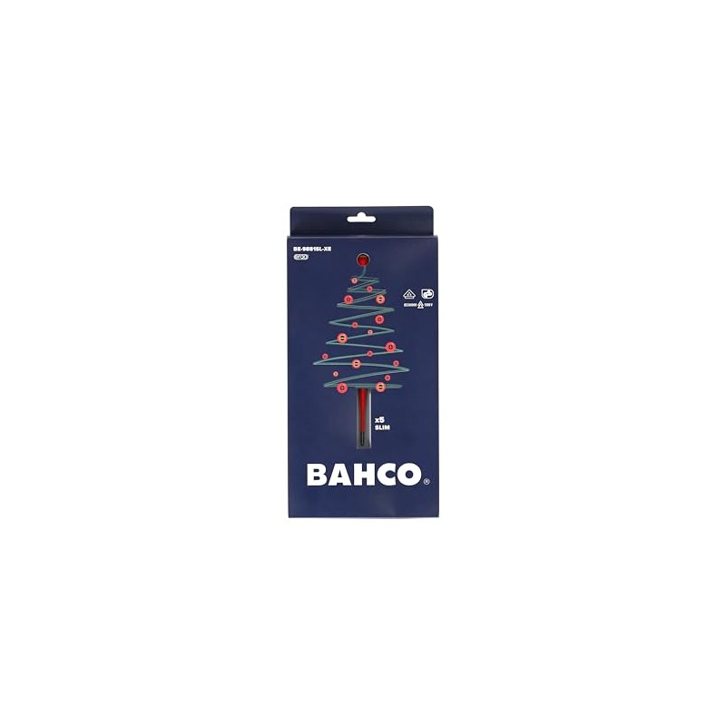 BAHCO Ergo Screwdriver Set Slim Xmas