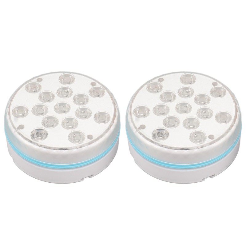 2PCS Submersible Pool Light with Remote Control Magnetic Suction Cup