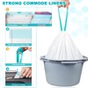 60 Commode Liners with Absorbent Pads, 60 Bedside Commode Liners