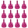 sourcing map 12pcs M3x10mm Knurled Thumb Screw Computer Case Threaded