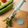 Multi-functional Kitchen Peeler with Storage, Pink, Anti-splash Design for Fruits,