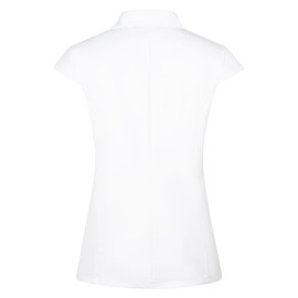 MINTLIMIT Women’s Cap Sleeve Blazer Vest with Peak Lapel One Button Perfect for Office and Spring Events (White M)