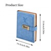 PU Leather Journal with Lock - 256 Pages Password Notebook
