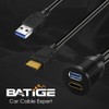 BATIGE USB 3.0 & HDMI → HDMI + USB3.0 AUX拡張ダッシュパネル