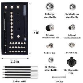 WQWQUU Fidget Pen,Magnetic Pen， Decompression Magnetic Toy Pen，Magnet Pen Fidget Toy Relieve Pressure Novel Toy Gift for Kids or Friends! (Big Golden)
