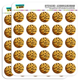 Chocolate Chip Cookie 1" Planner Calendar Scrapbooking Crafting Stickers - Clear