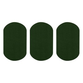 sourcing map 3Pcs Iron-on Patches, Elbow Knee Velvet Patches, Fabric Repair Patches Crafts for Repair Clothing Crafts Sweater Pants Shirts, 7x4 Inch Green