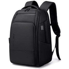 Fenree.geer 17 Inch Travel Laptop Backpack, Water Resistant Expandable Men's Computer Backpack for Men, Black Laptop Bag with USB Port for Business/Work/College