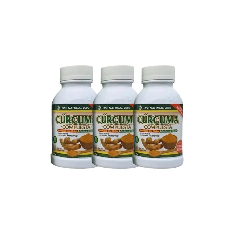 Cúrcuma Compuesta Anti Flamatorio Tabletas Pack Sabor