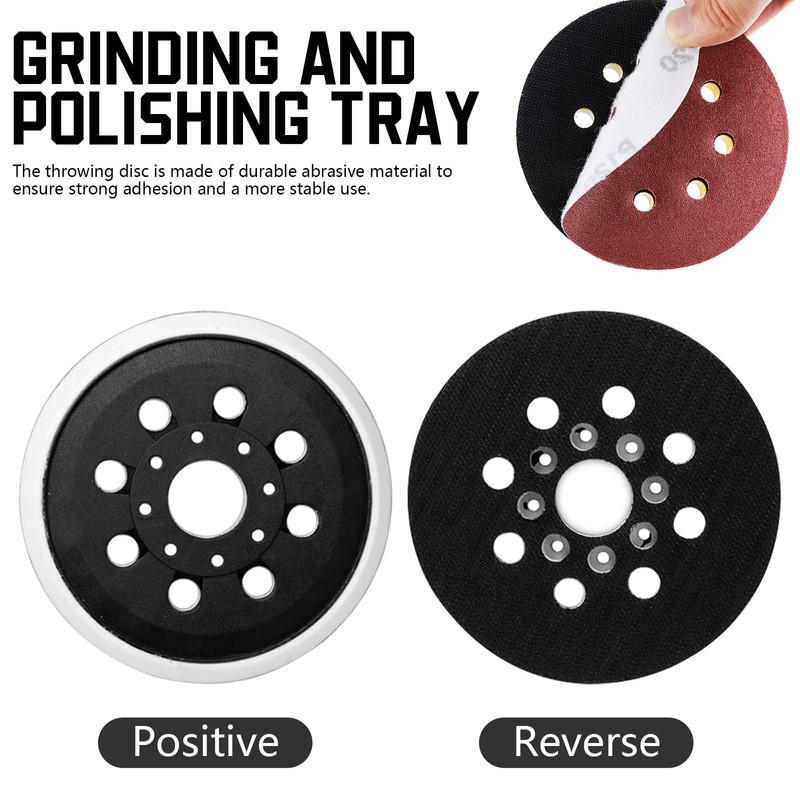 LAINIKE Replacement Sander Backing Pad for Bosch 8 Holes Sanding