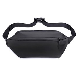 YISILINYX Waterproof Waist Bag Bumbags,Nylon 4 Pockets BumBags Unisex Fanny Pack Bag with Bottle Holder for Sport Travel Hiking Cycling,Hiking,Fitness,Running,Bike Travel (Black)