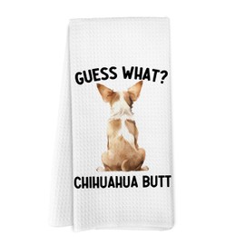 Yorhifa Funny Chihuahua Dog Kitchen and Hand Towels, Gifts for Women, Dish and Tea Towels, Bathroom Kitchen Decor, 16x24 Inches