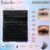 Yaiseiko Fluffy Lash Clusters 300D Thick Long 12-25mm Volume Cluster