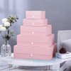 PLINJOY Pink Gift Box for Presents 10.8x7.5x3.5 Inches Magnetic Gift