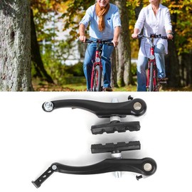 Bike V Brake Set, 1 Pair Bicycle V Brakes Pads Set, Front & Rear V-Brakes, Cycling Aluminium Alloy V Brake Set Replacement for Most Bicycle, Mountain Bike, Road Bike, MTB, BMX(one Pair)
