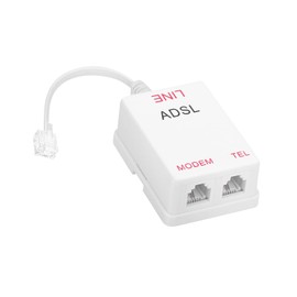 Uvital DSL Filter Splitter for Landline Phone, ADSL Splitter Filter, DSL Filter for Landline Phone, RJ11 6P2C Male to 2 Female Telephone DSL Modem, White (1PC) — Clear Calls