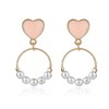 KRUCKEL Sparkle Circle & Pink Heart Stud Earrings - 7169073