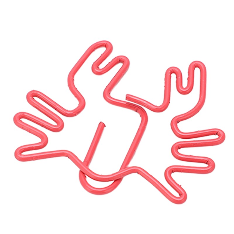 100Pcs Kids Paper Clips Crab Style Metal Exquisite Color Wide