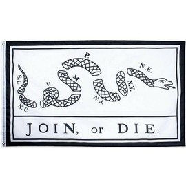 3x5FT Join or Die Flag Revolutionary War Ben Franklin Historic History Colonies