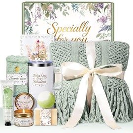 Regalos de cumpleaños para mujeres, cesta de regalo de cuidado personal para mujeres, regalos de Thinking of You & Get Well Soon, paquete relajante de
