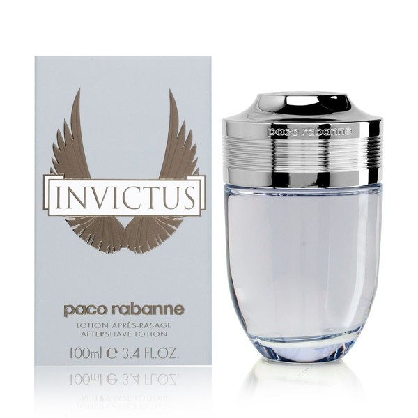 Paco Rabanne Invictus After Shave Lotion For Men - Lightly Perfumes The Skin - Notes Of Morning Freshness And Animal Sensuality - Eliminates Razor Burn - Feeling Of Immediate Comfort - 3.4 Oz