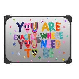 CASETiFY Bounce MacBook Pro 16-inch (M3/M4) Case [Enhanced Protective Corner Design/Ventilation Cutouts/Anti-Slip Grip] - You are Exactly Where You Need to Be - Clear Black