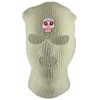 Gravity Threads Sugar Skull 3-Hole Ski Mask - White