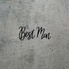 Decal Stickers of Wedding Best Man (Black) (Set of 2)