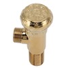 Angle Stop Valve Gold Antique Full Copper Carving Thicken Cold