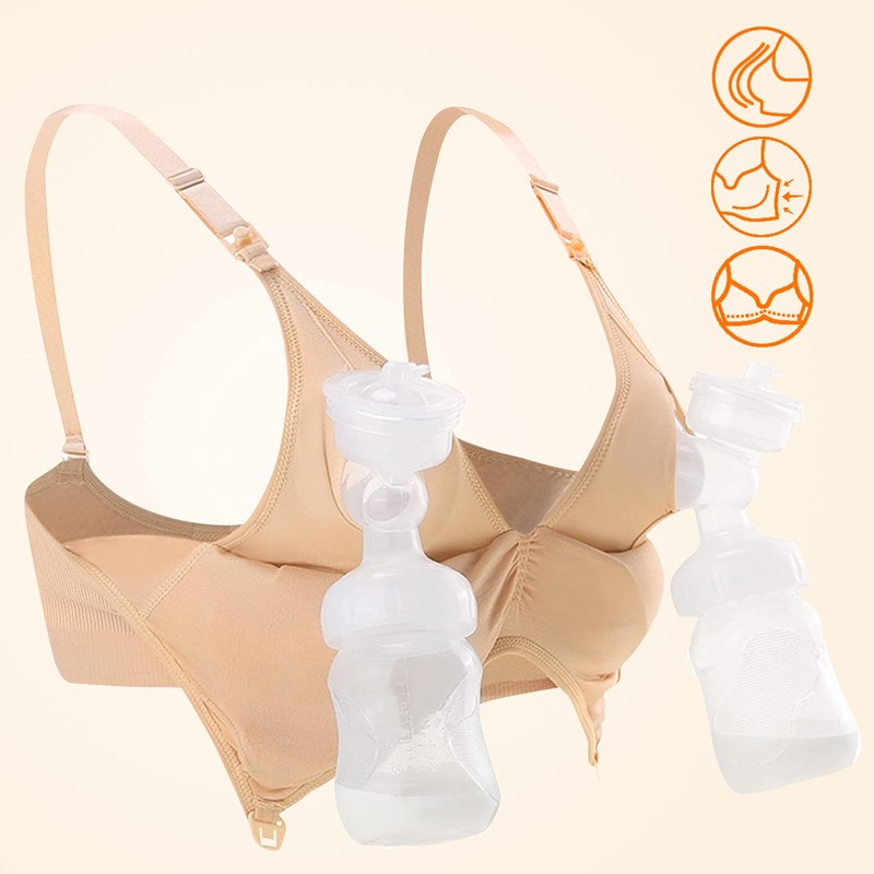 iloveSIA® Pumping Bra without Underwire Breast Pump Bra Nursing Bra