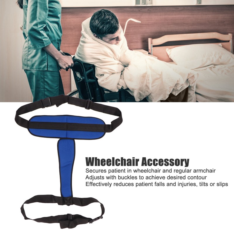 Wheelchair Belt Prevent Slip Adjustable Breathable Restraint Wheelchair Seatbelt for