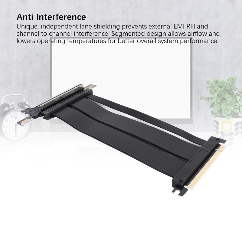 PCIe Gen5 X16 Graphics Card Extension Cable Professional Dual Row