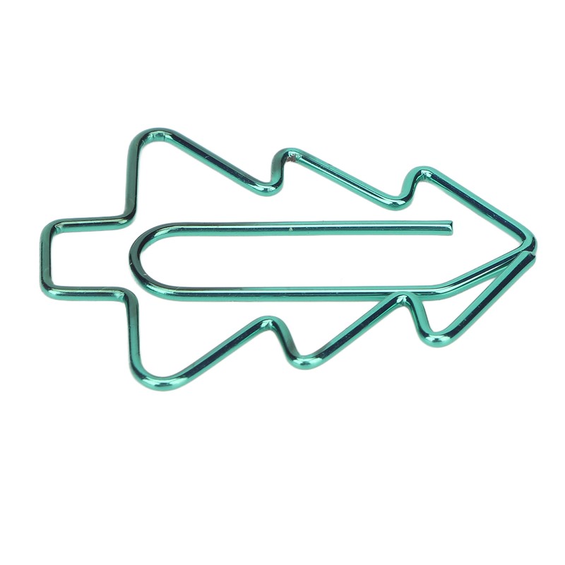 100Pcs Paper Clips Cute Unique Tree Shape Electroplating Process Lightweight