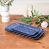 vicrays Ceramic Rectangle Serving Platters - 14" 12" 10" Porcelain