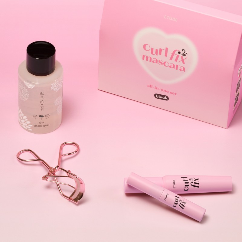 Etude [에뛰드]컬픽스 마스카라 올인원 3종 세트 (뷰러증정) [Etude] Curl Fix