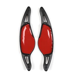 Fit for Toyota Supra GR A90 A91 MK5 2019-2024 Center Console Shift Paddle, Aluminum Paddle Shifter Extensions Cover, Auto Interior Shift Trim Cover, 2PCS (Black)