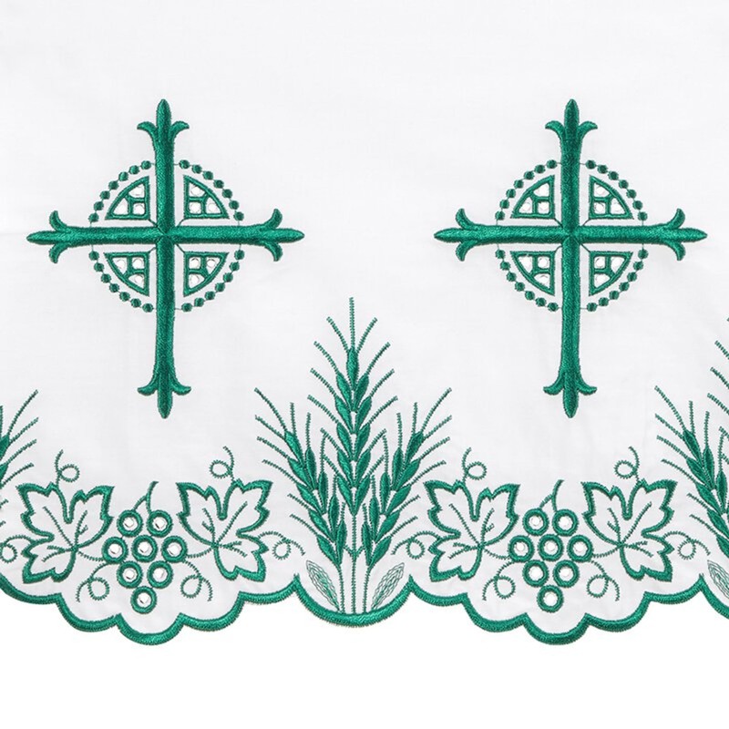 Christian Brands Green Eucharistic Altar Frontal 96 x 52 Inches