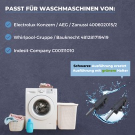 Lichtblau Set of 2 Motor Carbon Brushes for Washing Machine and Washer Dryer, Carbon Brushes 4006020152, Set of 2 Replacement Parts for AEG Privileg Electrolux Quelle I Sole Motor 481281719419