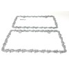 Universal Barbed Wire Design Plastic License Plate Frames, Set of