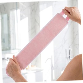 Aplicador de Loción Bronceadora Espalda Flocado Rosa, Banda Bronceadora para Espalda Material de Microfibra para Aplicación Uniforme de Autobronceador, Cremas y Aceites, Uso
