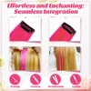 10 Pcs Hair Extensions Clip In, Hot Red Clip in