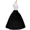 SuBleer A-line Hoopless Petticoat Crinoline 4 layers Underskirt Slips Plus