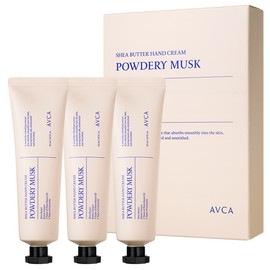 Abka Shea Butter Hand Cream 50ml 3 packs - powdery musk / 아브카 시어버터 핸드크림 50ml 3개입 - 파우더리머스크